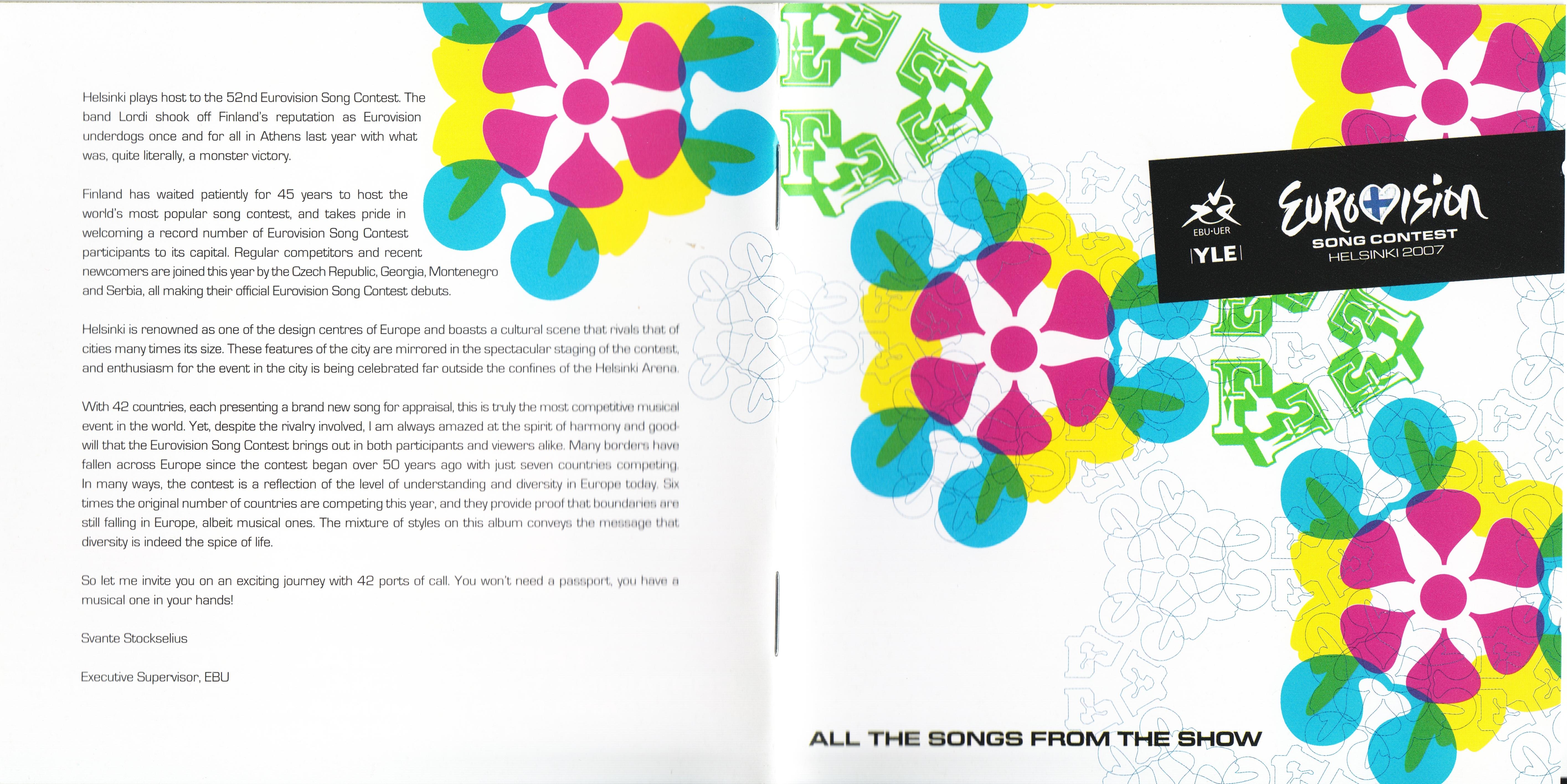 Eurovision Song Contest 2007; Helsinki : Front + Inlay